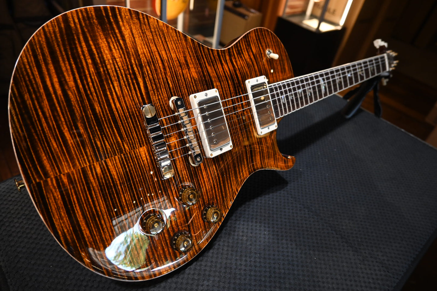 PRS McCarty SC 594 Single-Cut 10-Top - Orange Tiger Guitar #3983 - Danville Music