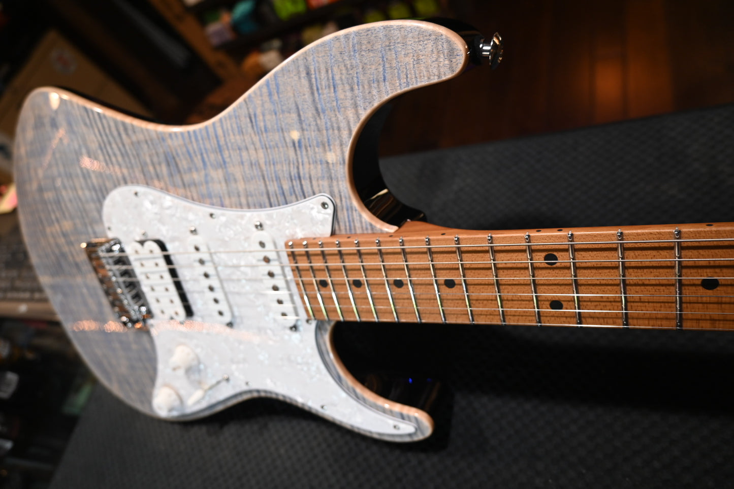Suhr Standard Plus - Trans Blue Denim Slate Guitar #2247 - Danville Music