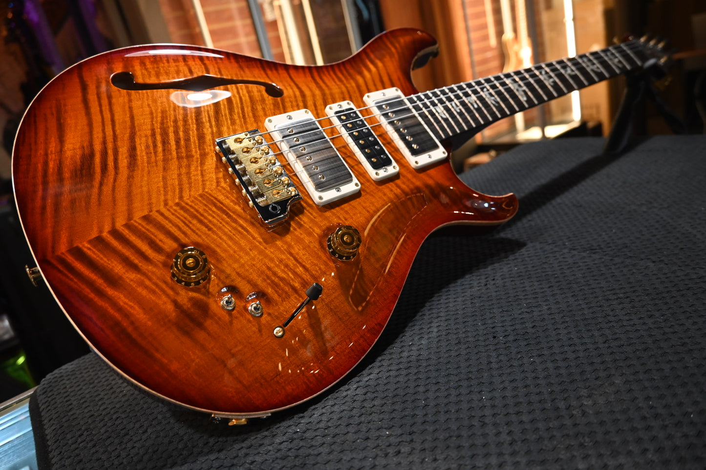PRS Special Semi-Hollow 10-Top - Dark Cherry Burst Guitar #3263 - Danville Music