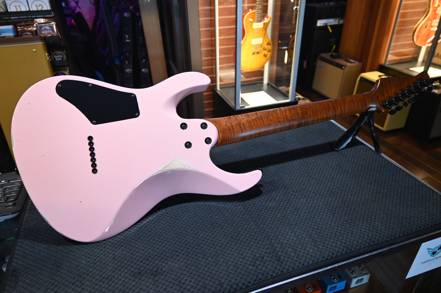 Suhr Custom Modern 7 Antique - Shell Pink Guitar #5078 - Danville Music