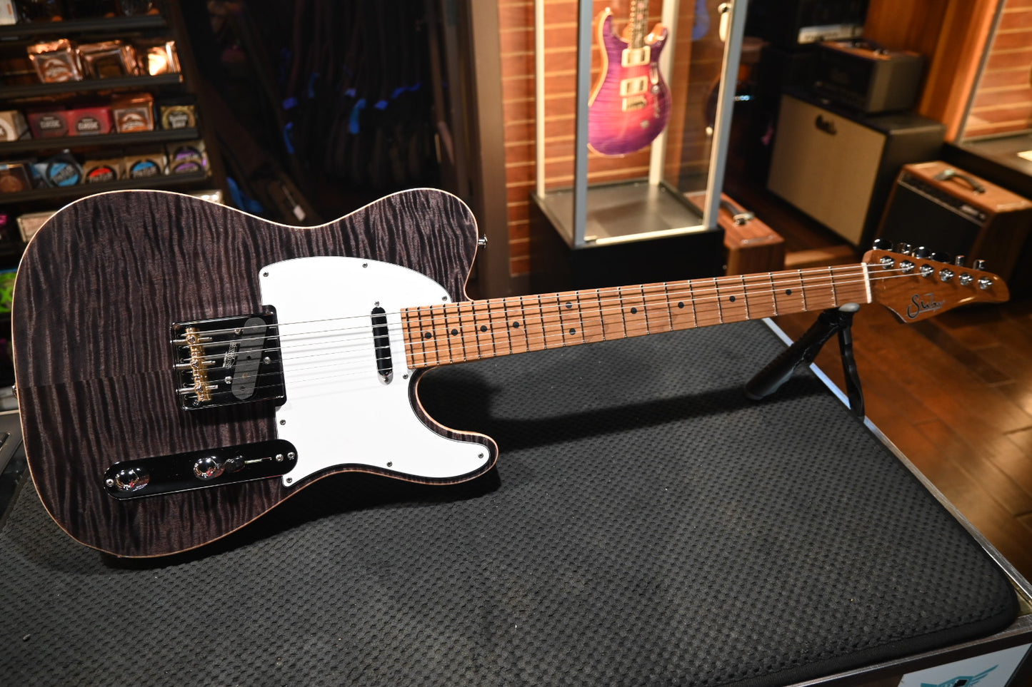 Suhr Custom Classic T - Trans Charcoal Guitar #3271 - Danville Music