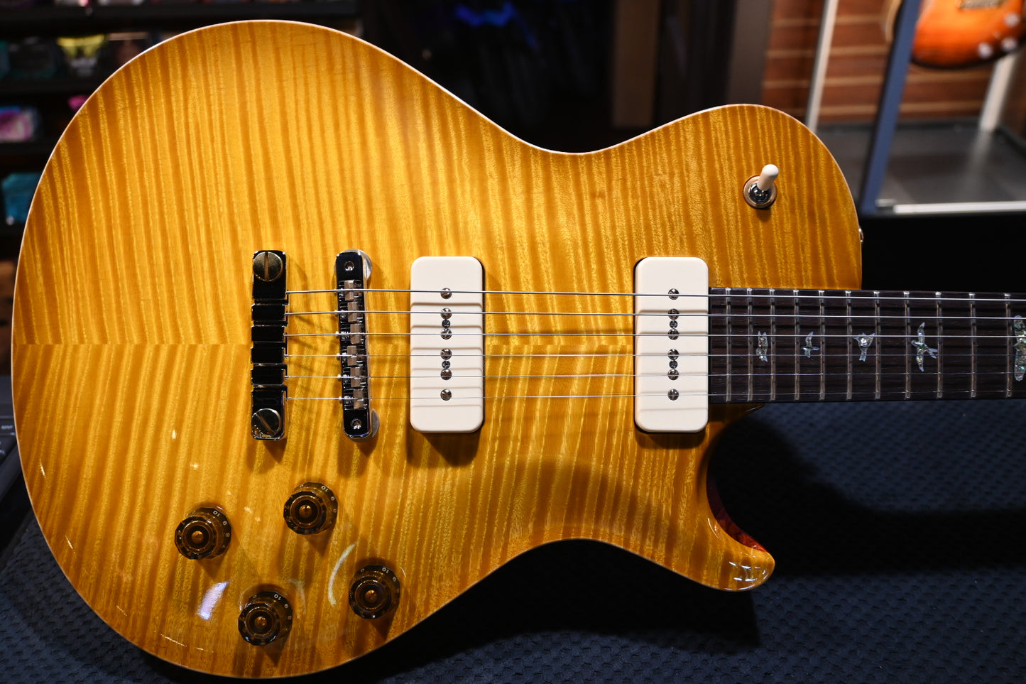 PRS Private Stock McCarty SC 594 Single-Cut Soapbar P90s Brazilian Rosewood Neck - Vintage McCarty Burst Guitar #10497 - Danville Music