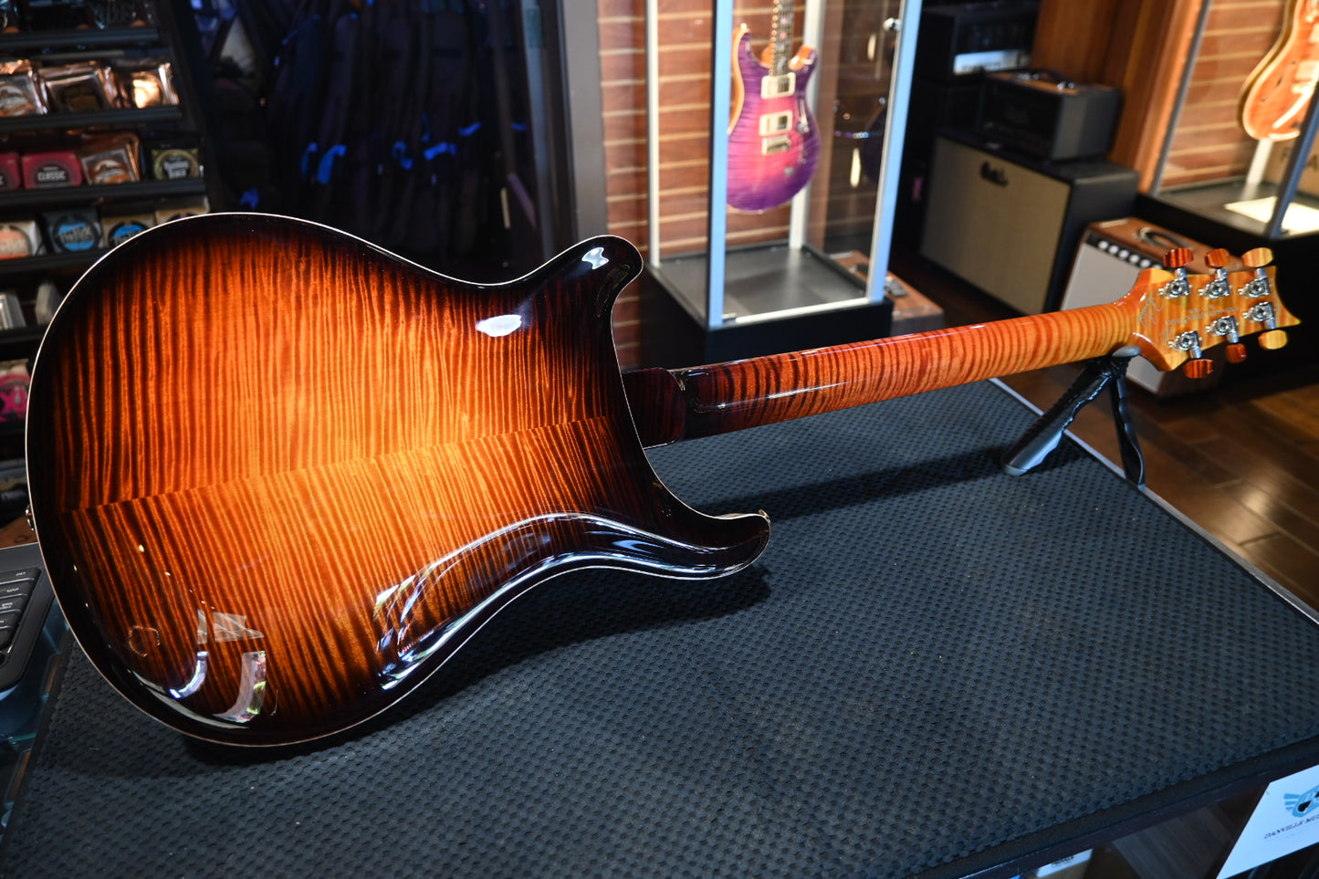 PRS Private Stock Hollowbody II Piezo Koi Inlay - Electric Tiger Glow Guitar #10501 - Danville Music