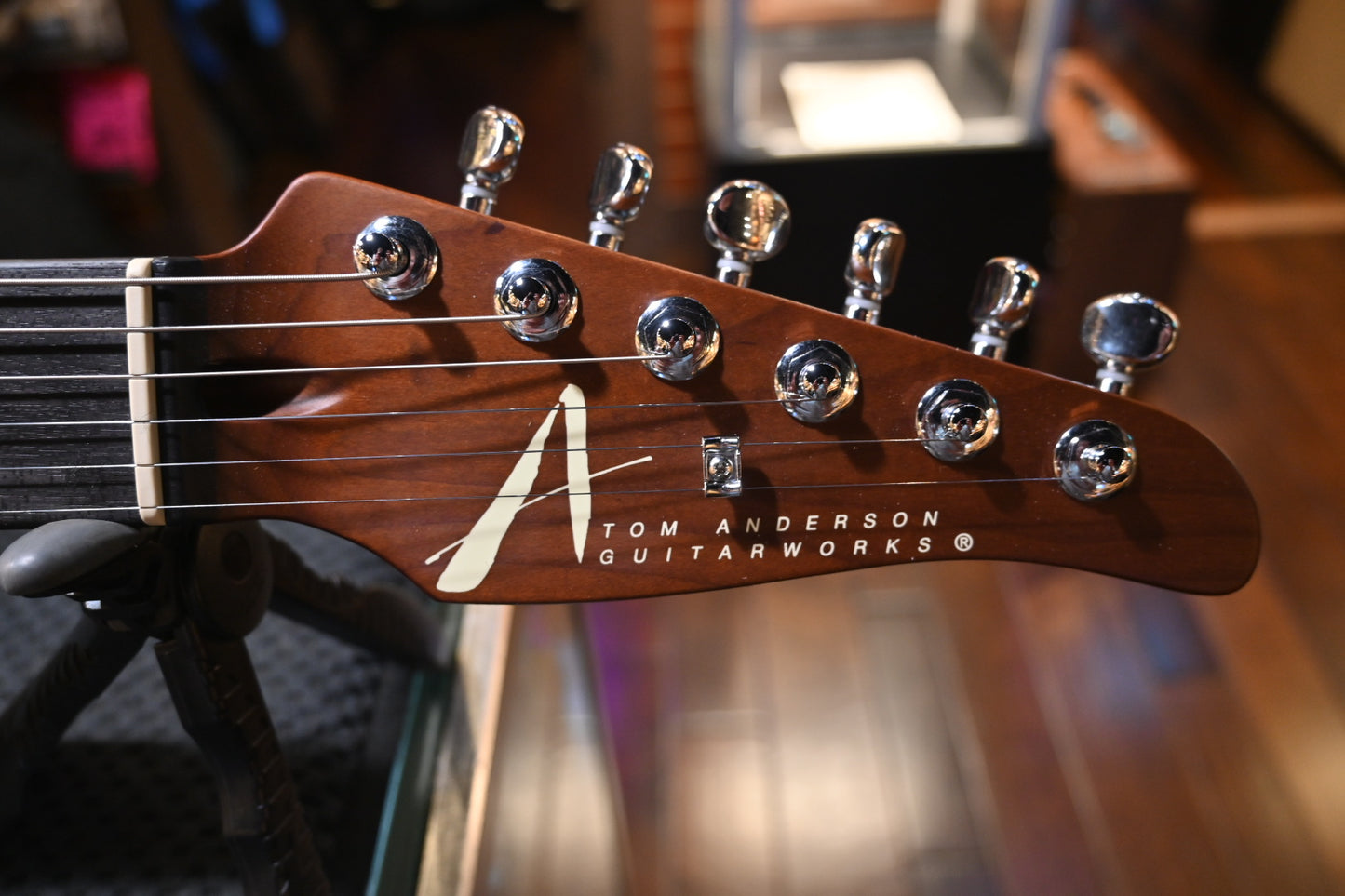 Tom Anderson Angel - Ocean Storm Double Wipeout Guitar #923P - Danville Music