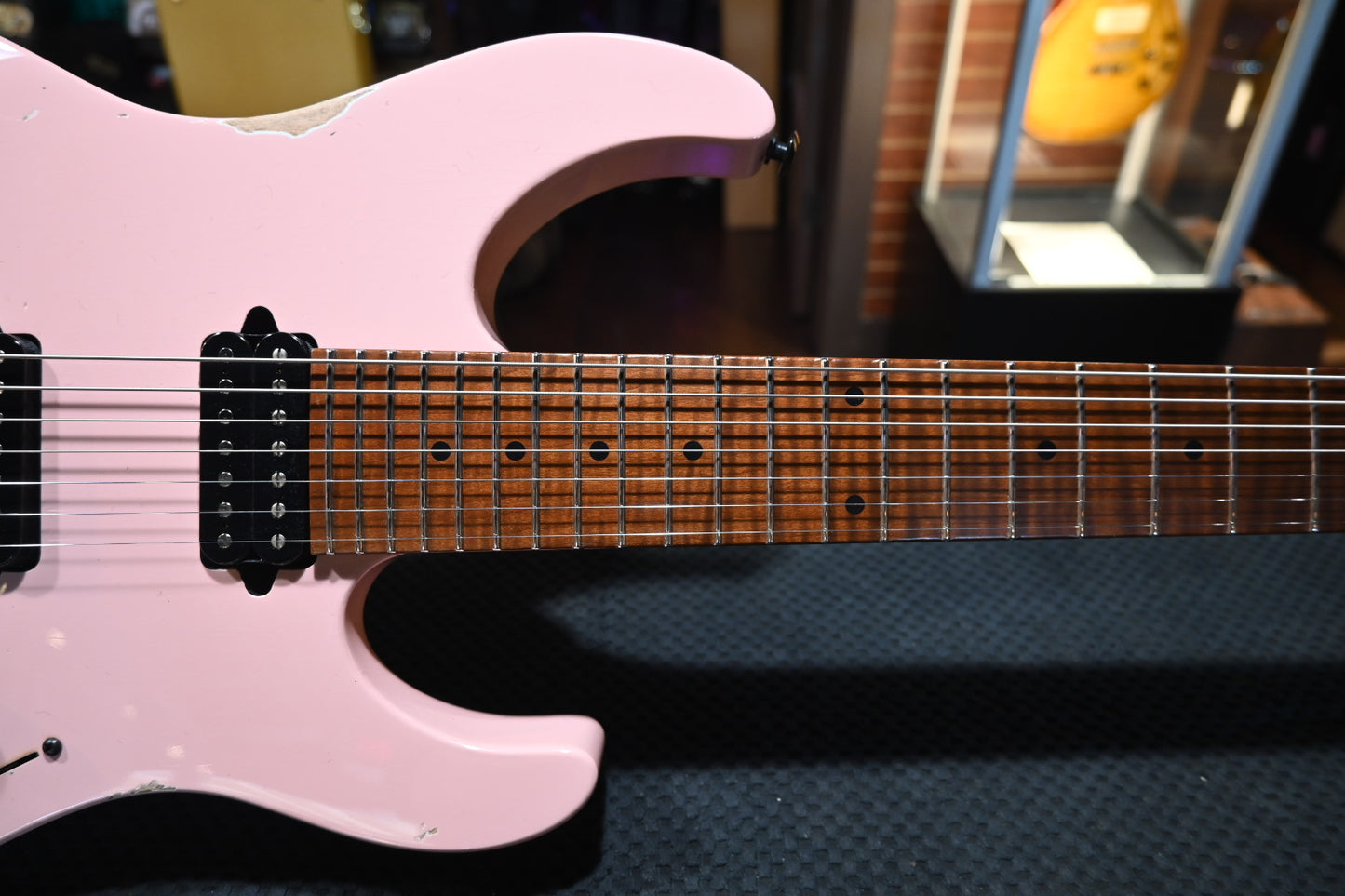 Suhr Custom Modern 7 Antique - Shell Pink Guitar #5078 - Danville Music