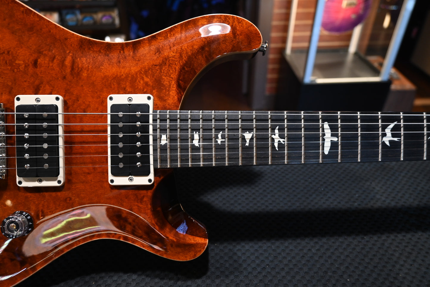 PRS Wood Library CE 24 Quilt - Tortoise Shell Guitar #3698 - Danville Music