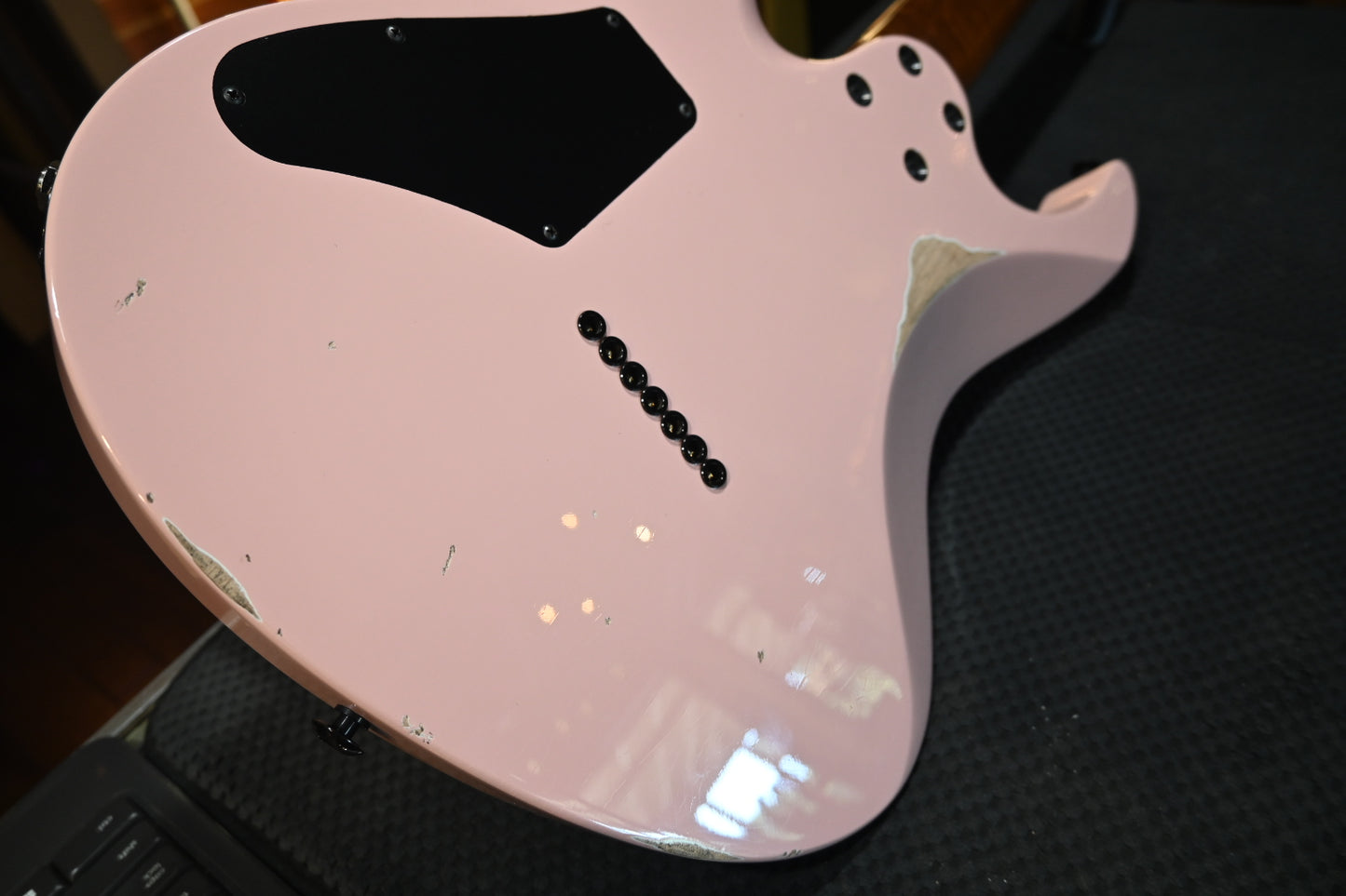 Suhr Custom Modern 7 Antique - Shell Pink Guitar #5078 - Danville Music