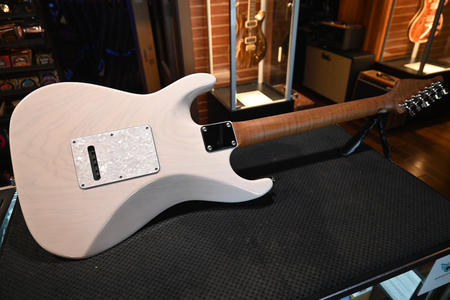 Suhr Custom Standard - Aqua Blue Burst/Trans White Back Guitar #2639 - Danville Music