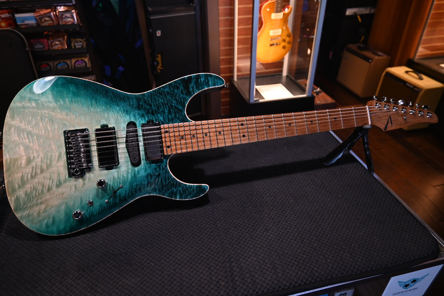 Tom Anderson Angel 7 - Teal WakeSurf Guitar #923P - Danville Music