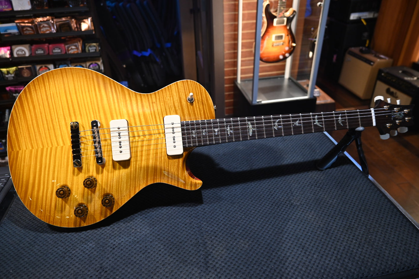 PRS Private Stock McCarty SC 594 Single-Cut Soapbar P90s Brazilian Rosewood Neck - Vintage McCarty Burst Guitar #10497 - Danville Music