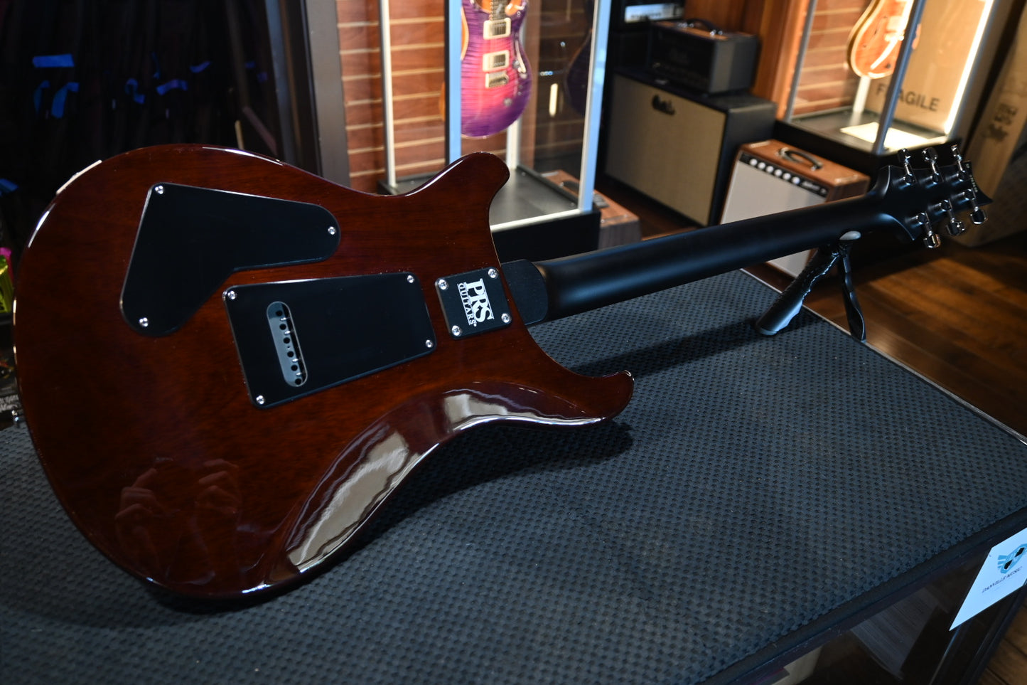 PRS Wood Library CE 24 Quilt - Tortoise Shell Guitar #3698 - Danville Music