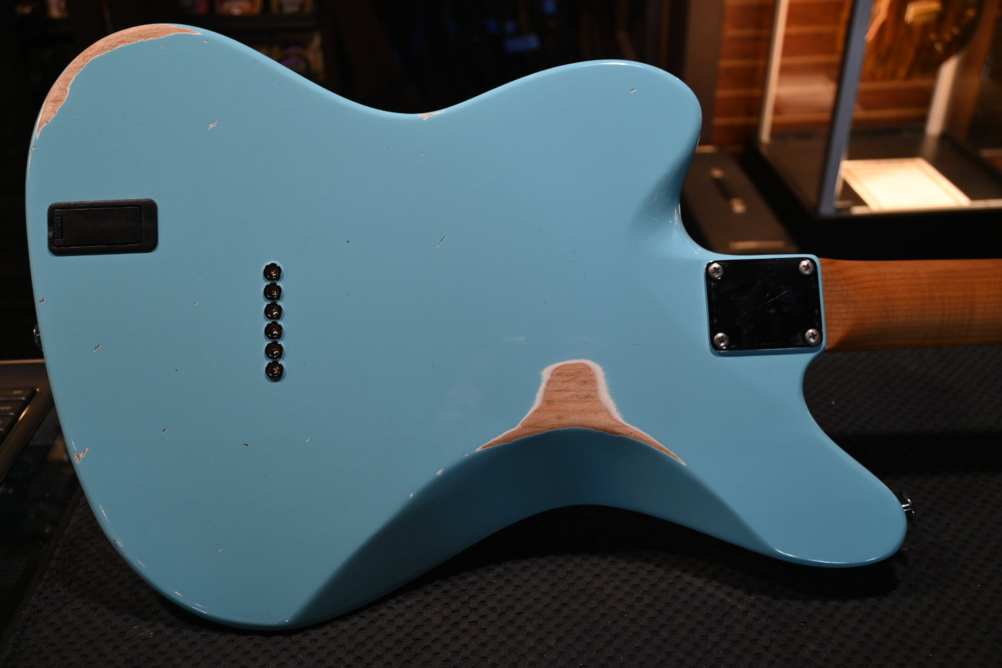 Suhr Custom Classic JM Antique - Daphne Blue Guitar #5075 - Danville Music
