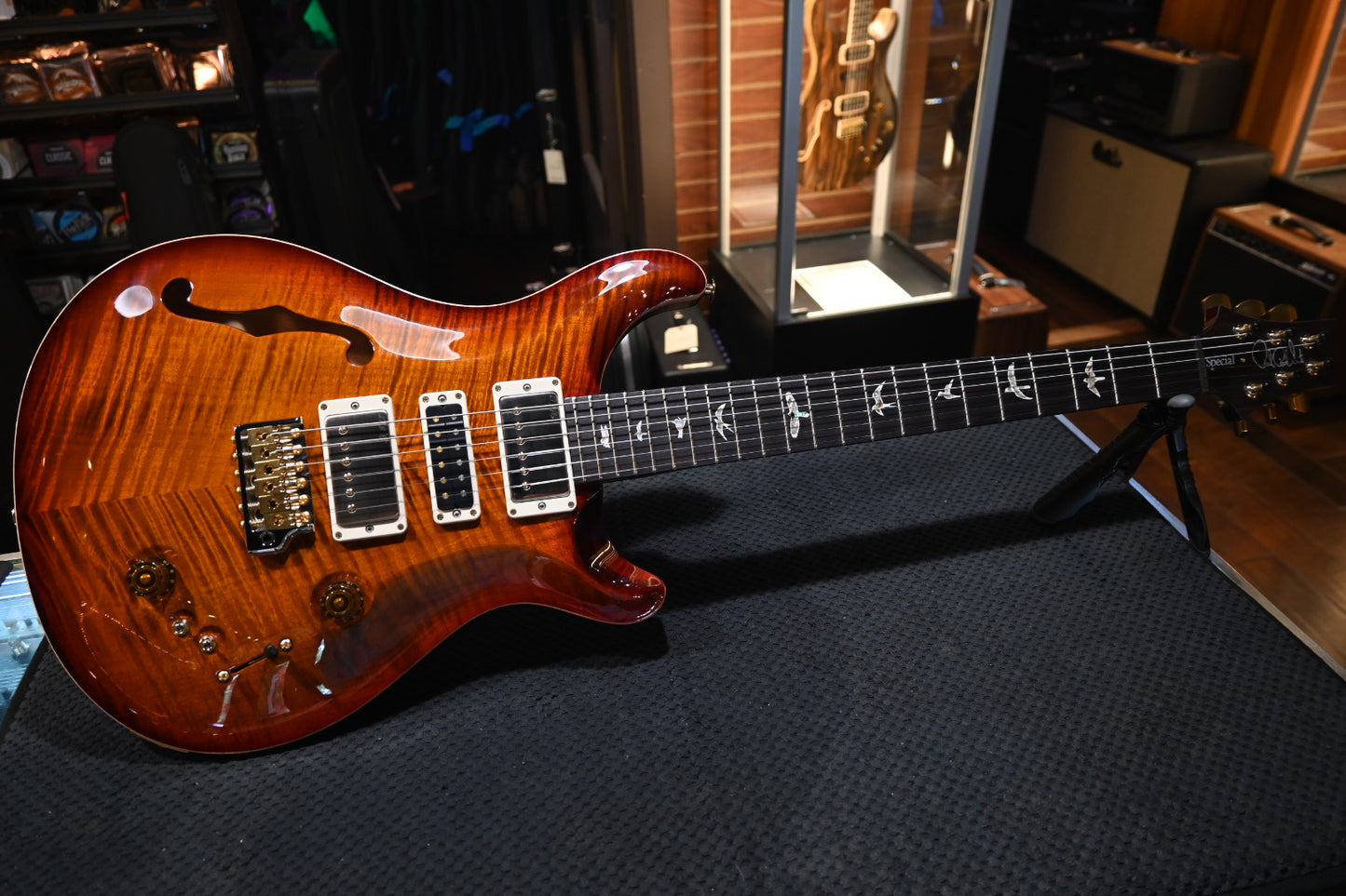 PRS Special Semi-Hollow 10-Top - Dark Cherry Burst Guitar #3263 - Danville Music