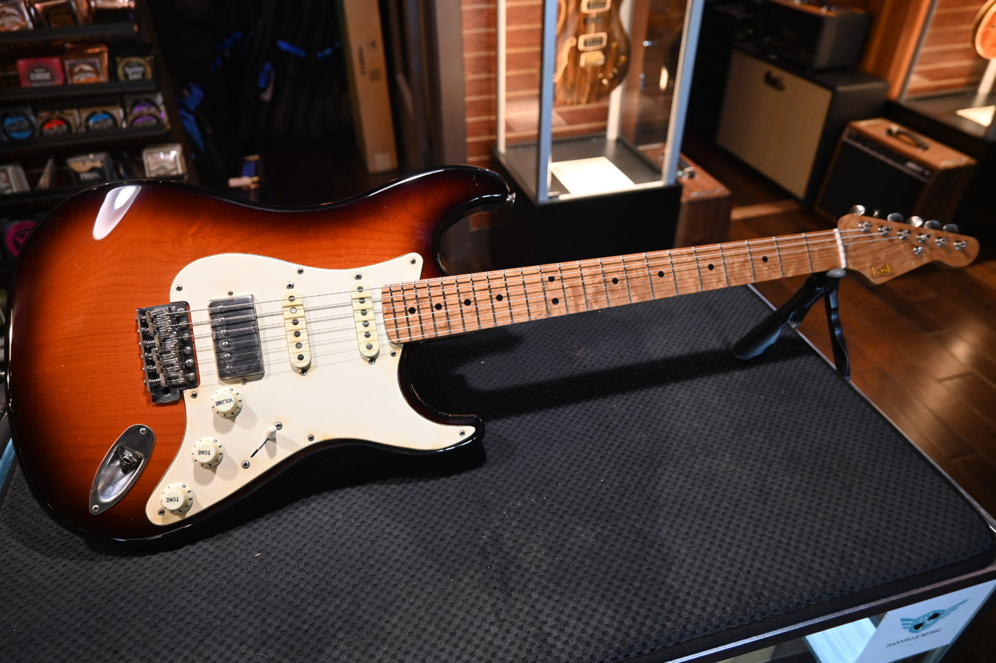 Lsl Instruments Saticoy HSS - Brown Burst Guitar “Birdia” #5808 - Danville Music