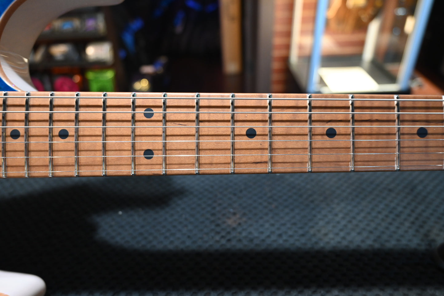 Suhr Custom Standard - Aqua Blue Burst/Trans White Back Guitar #2639 - Danville Music