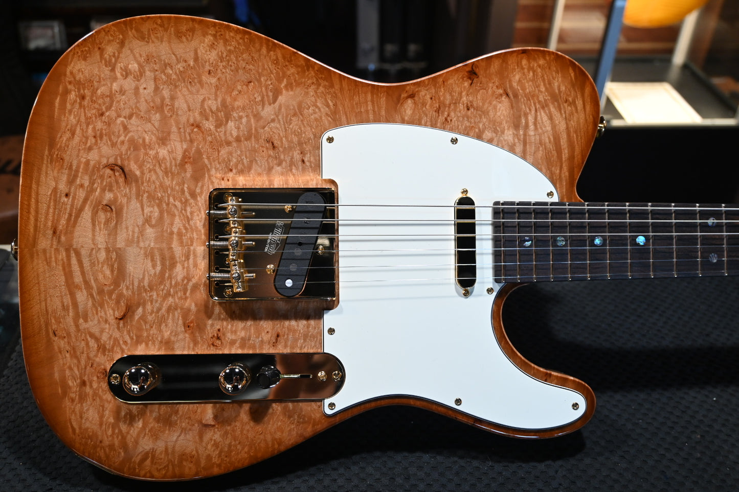 Suhr Custom Classic T Waterfall Burl - Natural Burst Guitar #3272 - Danville Music