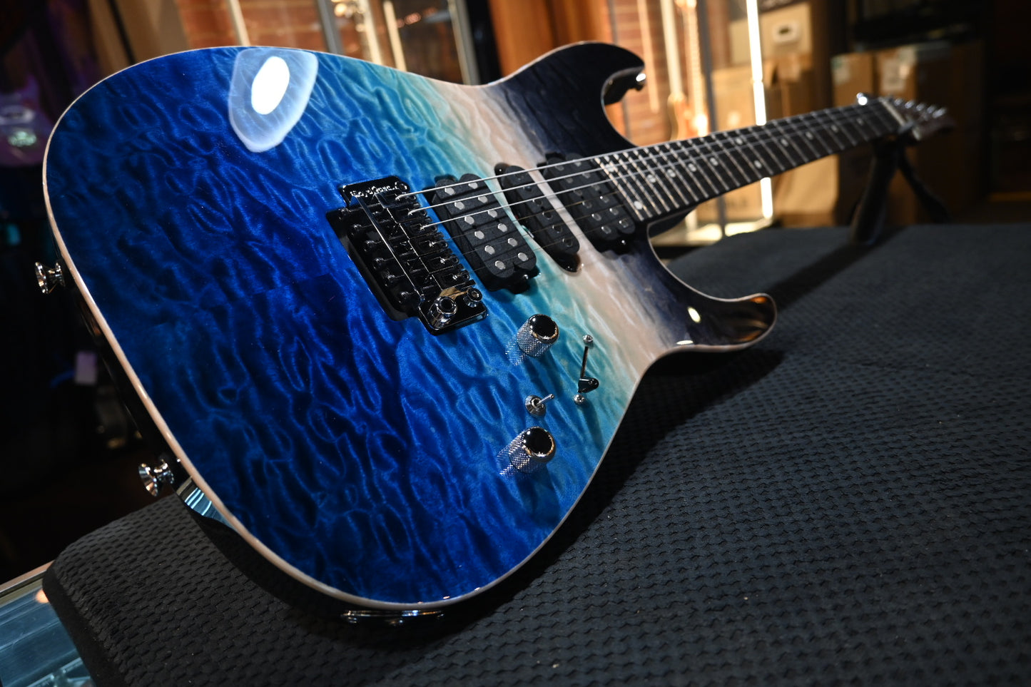 Tom Anderson Angel - Ocean Storm Double Wipeout Guitar #923P - Danville Music