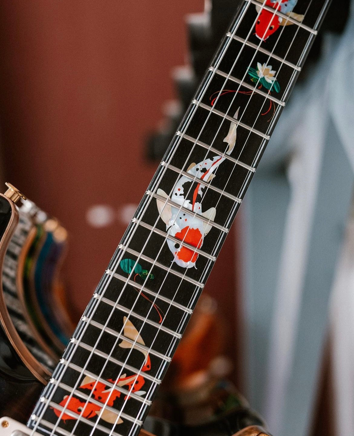 PRS Private Stock Hollowbody II Piezo Koi Inlay - Electric Tiger Glow Guitar #10501 - Danville Music