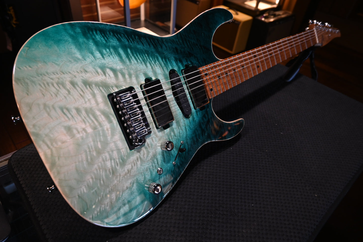 Tom Anderson Angel 7 - Teal WakeSurf Guitar #923P - Danville Music