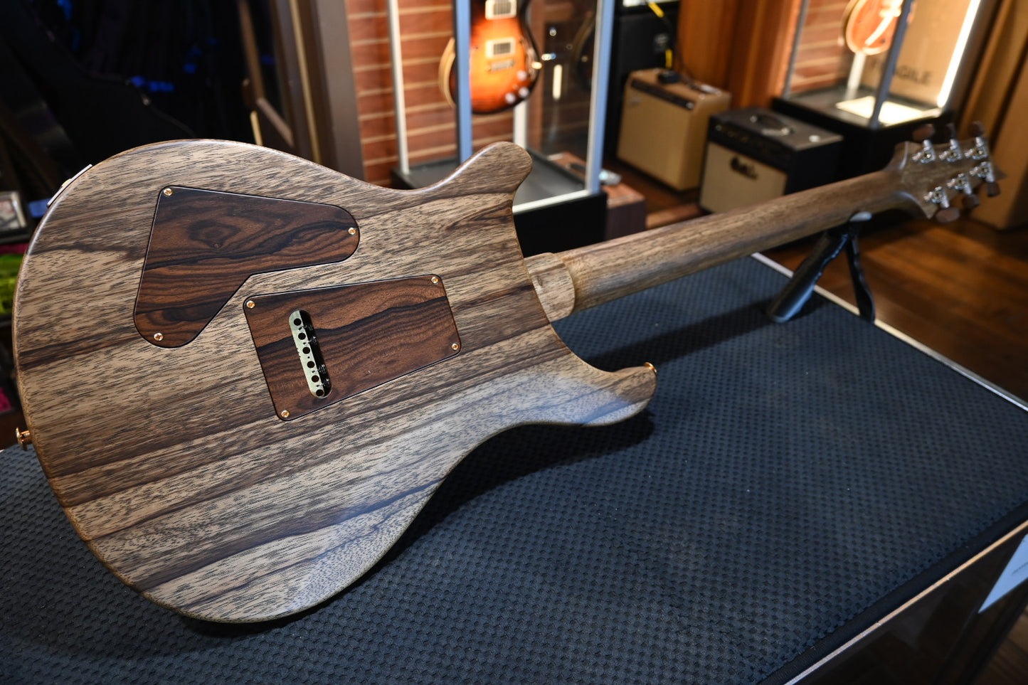 PRS Private Stock Custom 24 Ziricote Birds of a Feather Inlay - Natural Satin Guitar #9810 - Danville Music