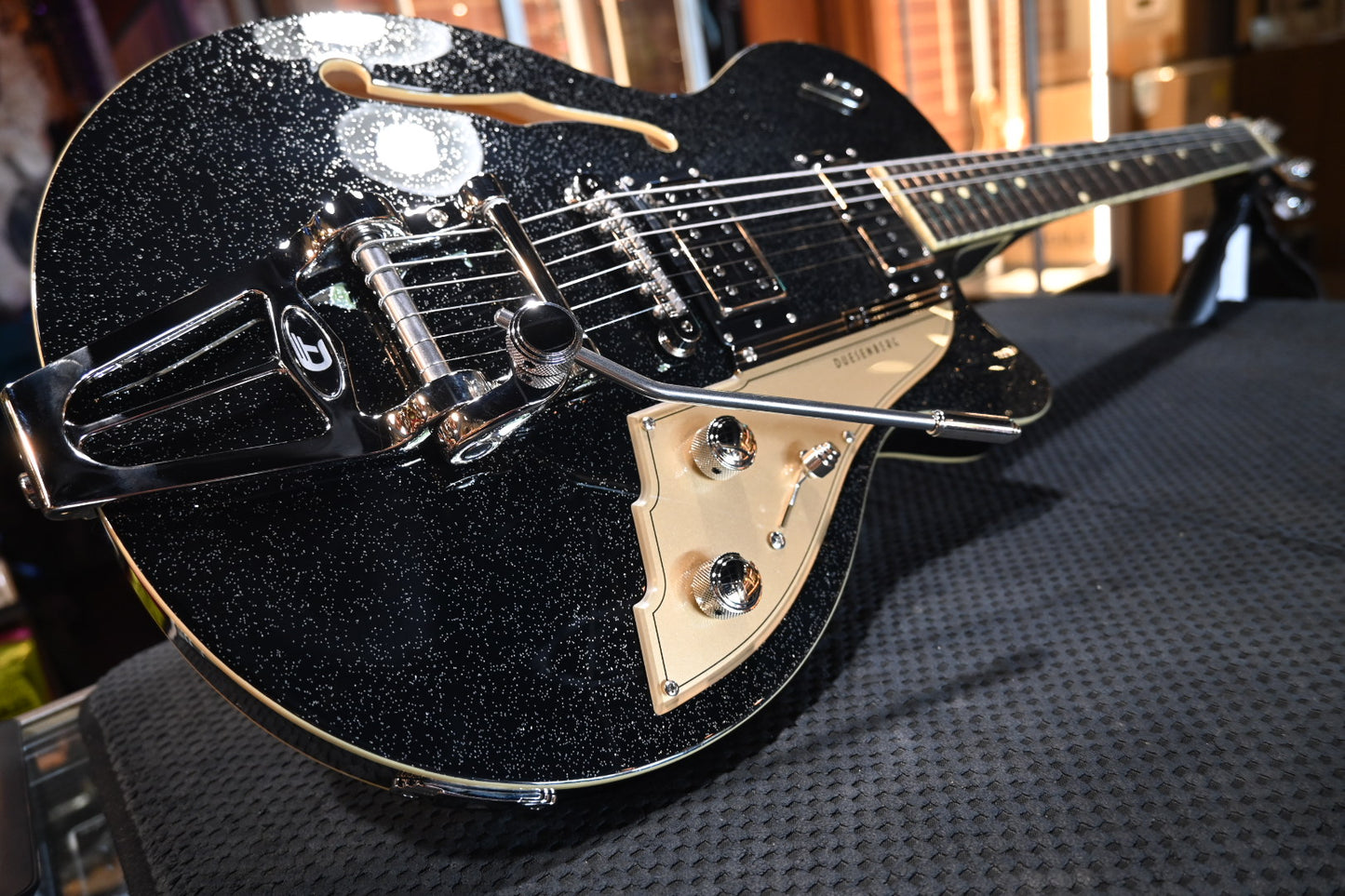 Duesenberg Starplayer TV - Black Sparkle Guitar #3535 - Danville Music