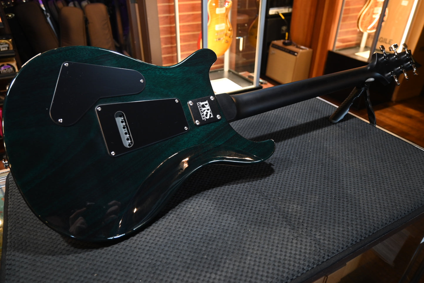 PRS Wood Library CE 24 Quilt - Turquoise Guitar #2089 - Danville Music