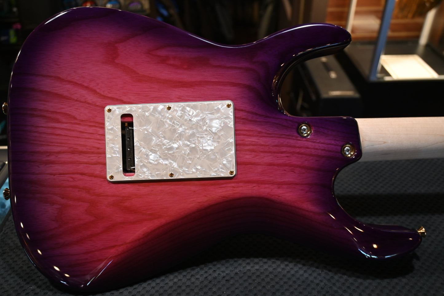 Tom Anderson Guardian Angel - Natural Pink to Purple Burst Guitar #723A - Danville Music