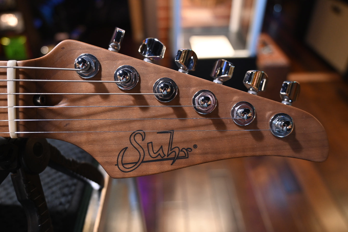 Suhr Custom Standard - Aqua Blue Burst/Trans White Back Guitar #2639 - Danville Music