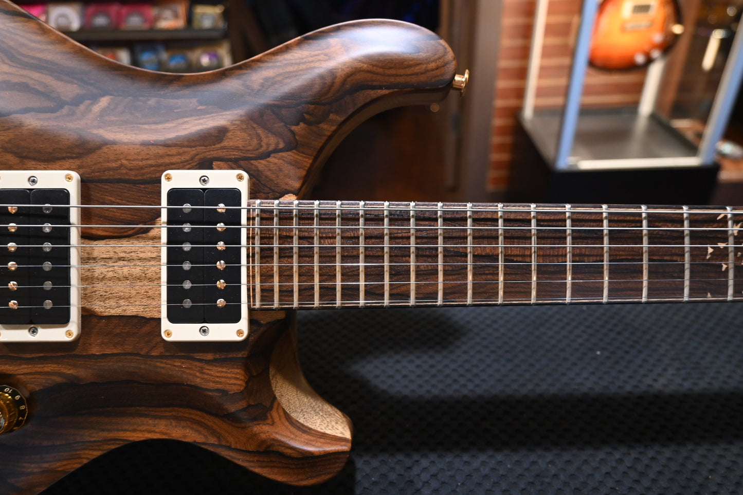 PRS Private Stock Custom 24 Ziricote Birds of a Feather Inlay - Natural Satin Guitar #9810 - Danville Music