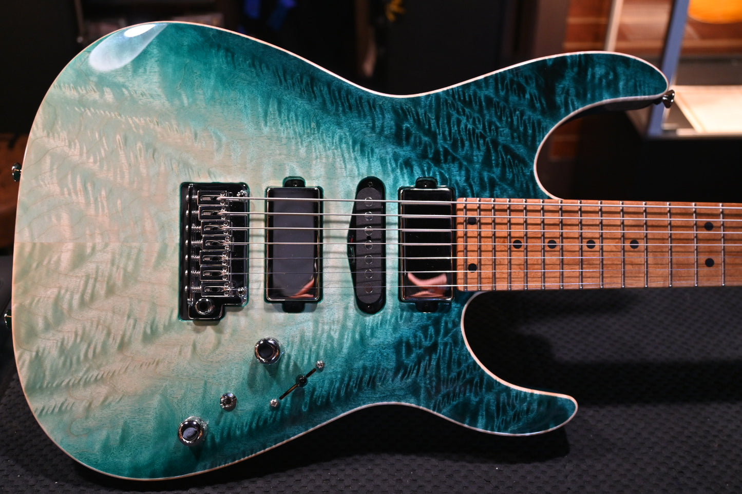 Tom Anderson Angel 7 - Teal WakeSurf Guitar #923P - Danville Music