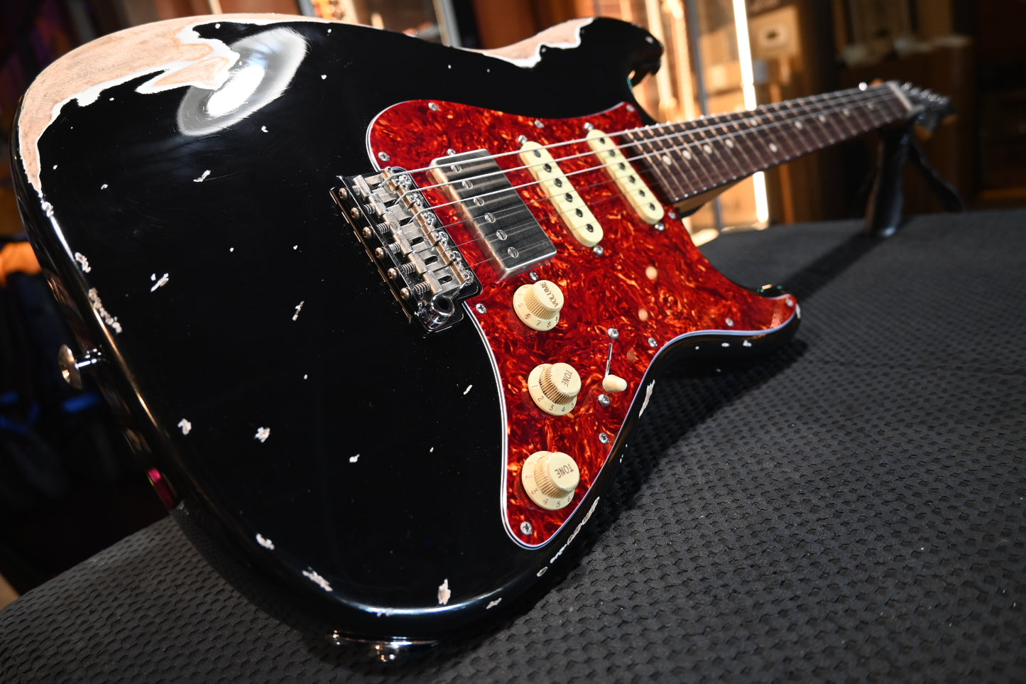 Suhr Custom Classic S Antique - Black Guitar #5079 - Danville Music