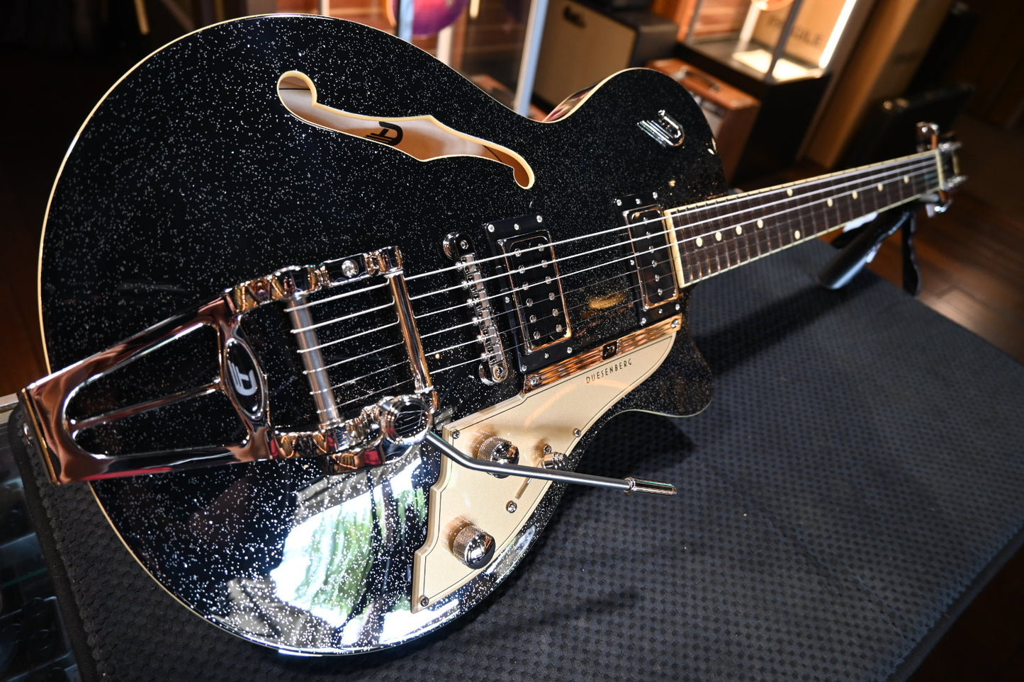 Duesenberg Starplayer TV - Black Sparkle Guitar #3535 - Danville Music