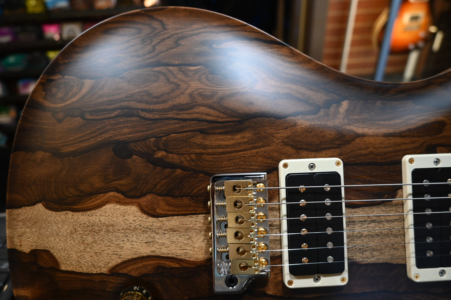 PRS Private Stock Custom 24 Ziricote Birds of a Feather Inlay - Natural Satin Guitar #9810 - Danville Music