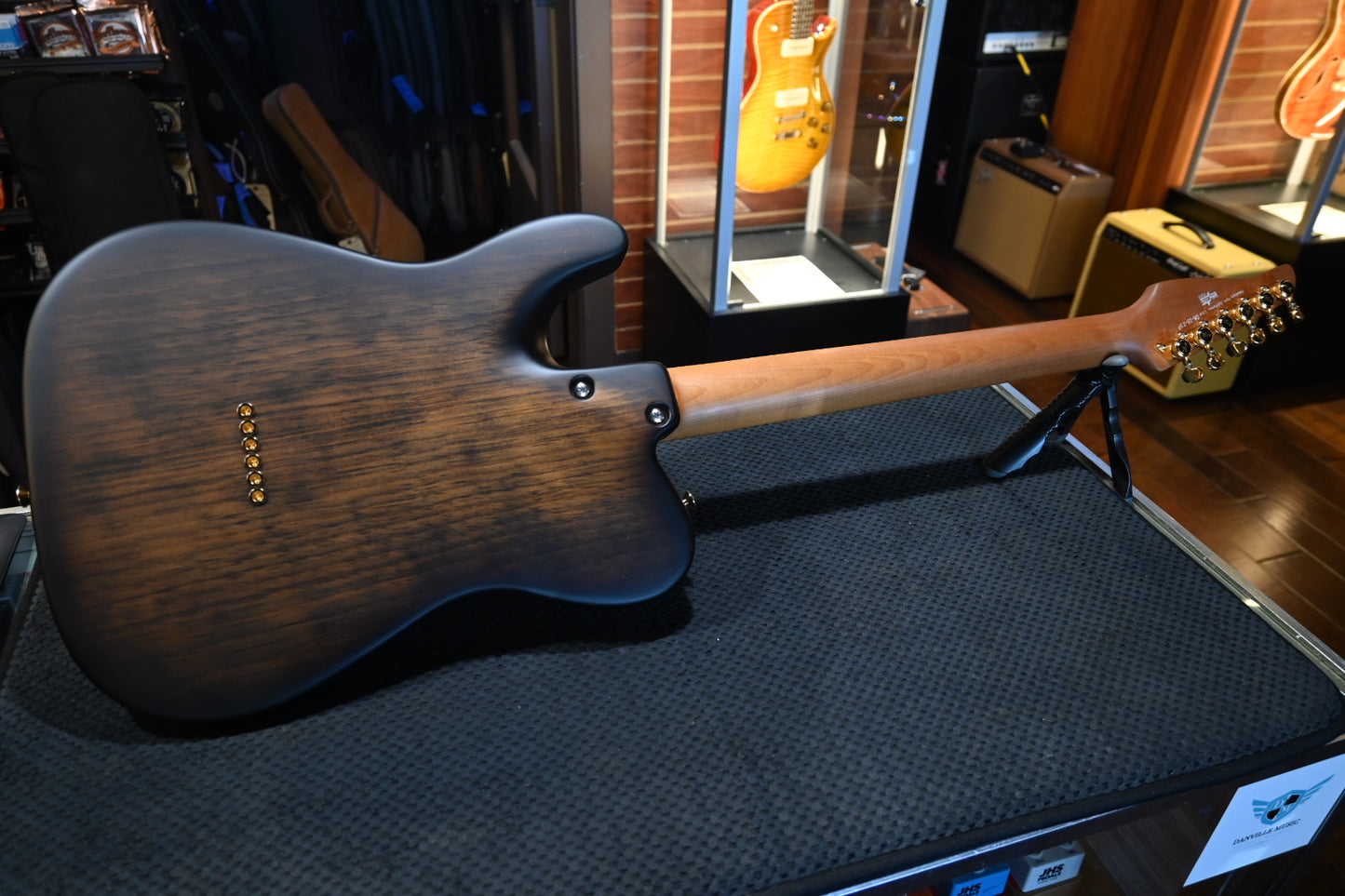 Tom Anderson T Icon - Rustic Brown Edge Burst Satin Guitar #823P - Danville Music