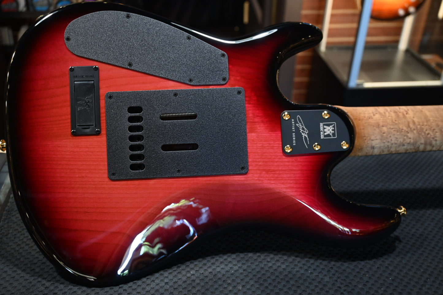 Music Man Jason Richardson 7-String Cutlass - Rorschach Red Guitar #9203 - Danville Music