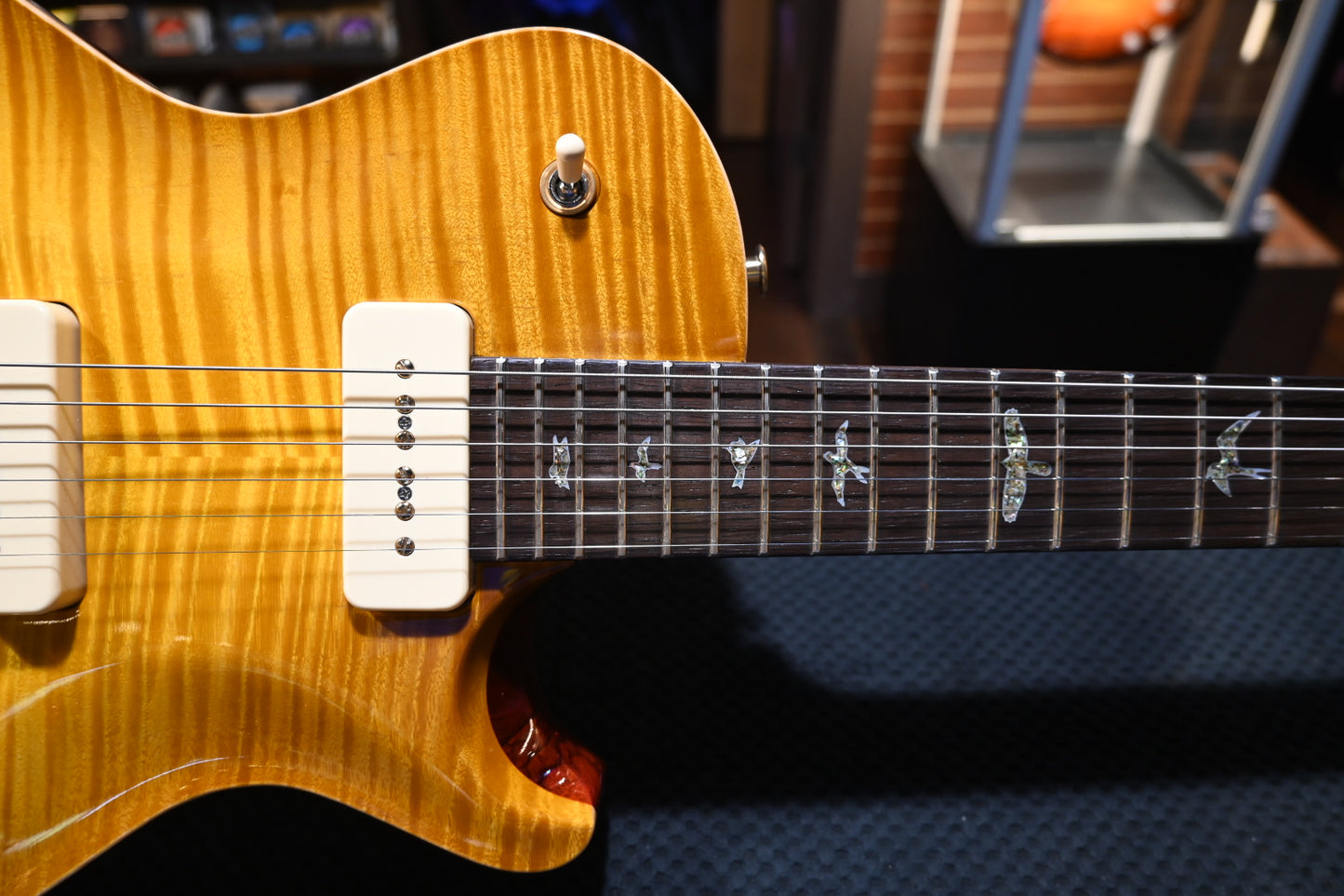 PRS Private Stock McCarty SC 594 Single-Cut Soapbar P90s Brazilian Rosewood Neck - Vintage McCarty Burst Guitar #10497 - Danville Music
