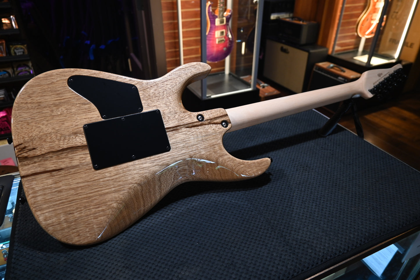 Tom Anderson Angel Quilt - Natural Arctic Blue Burst Guitar #023P - Danville Music