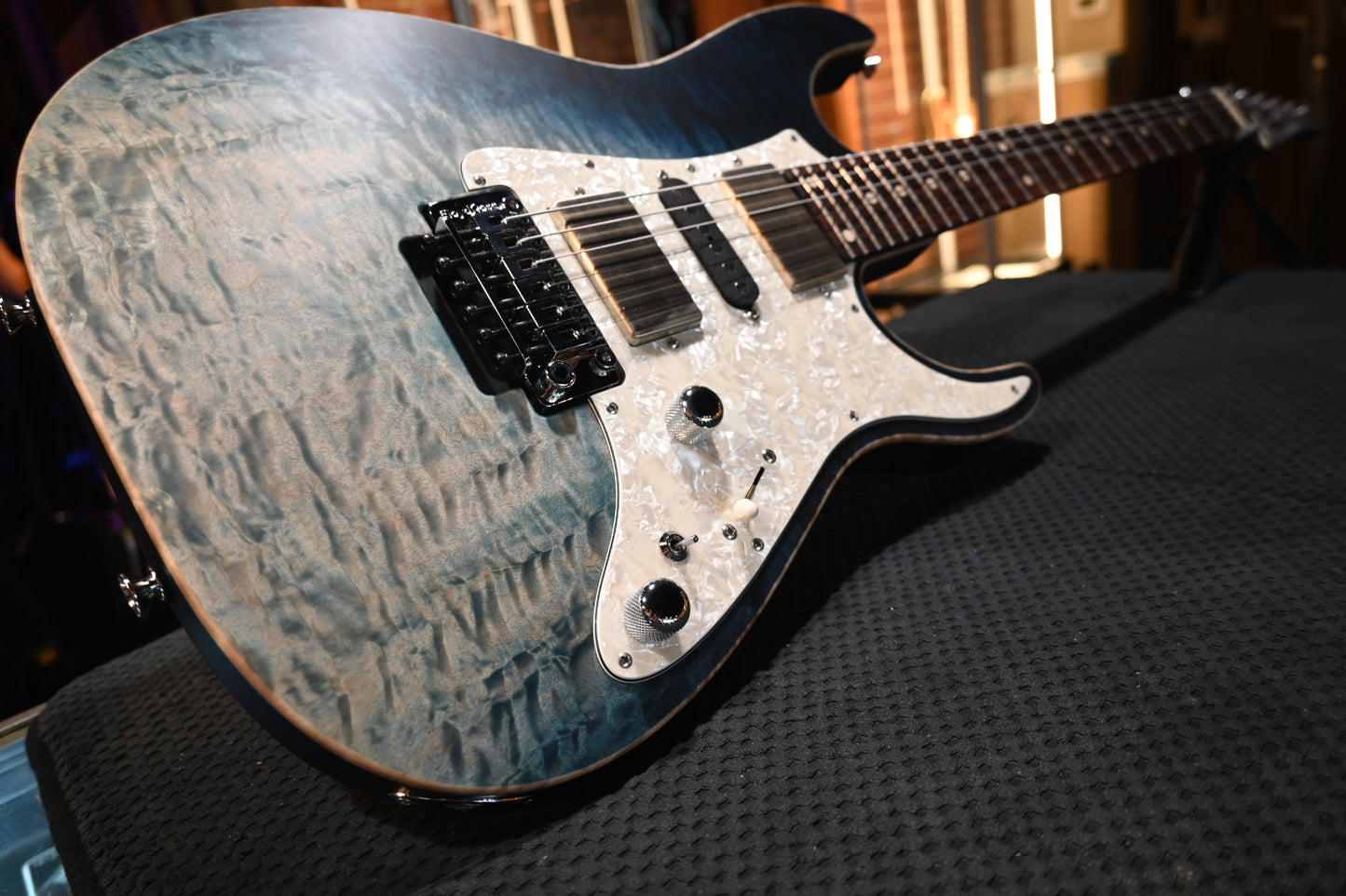 Tom Anderson Guardian Angel - Arctic Blue WakeSurf Satin Guitar #323N - Danville Music