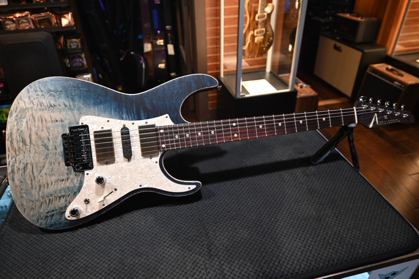Tom Anderson Guardian Angel - Arctic Blue WakeSurf Satin Guitar #323N - Danville Music