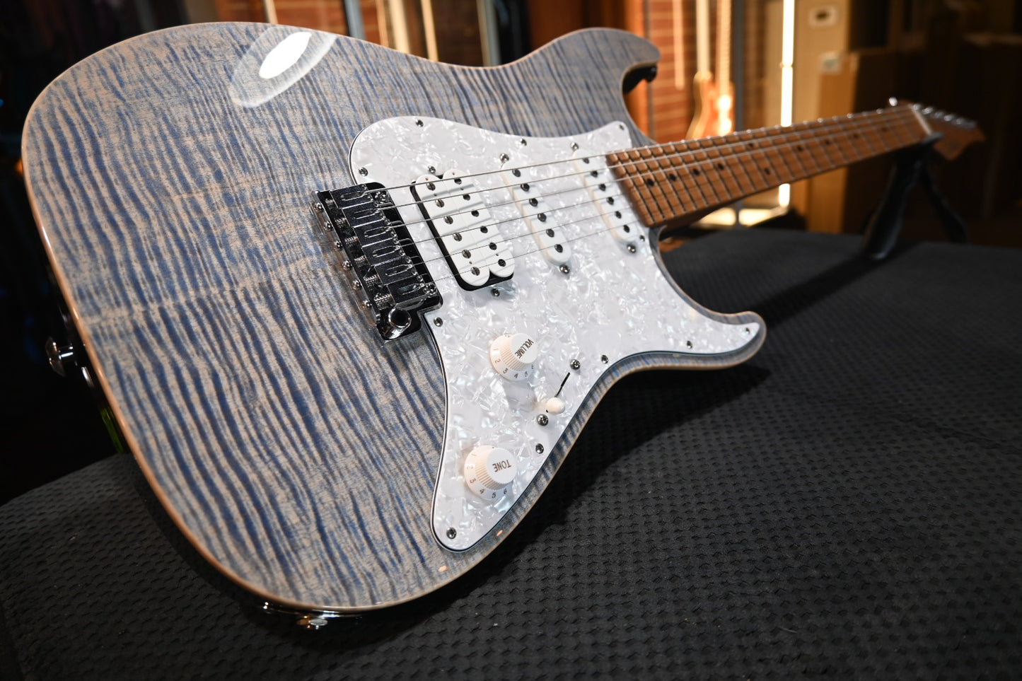 Suhr Standard Plus - Trans Blue Denim Slate Guitar #2247 - Danville Music