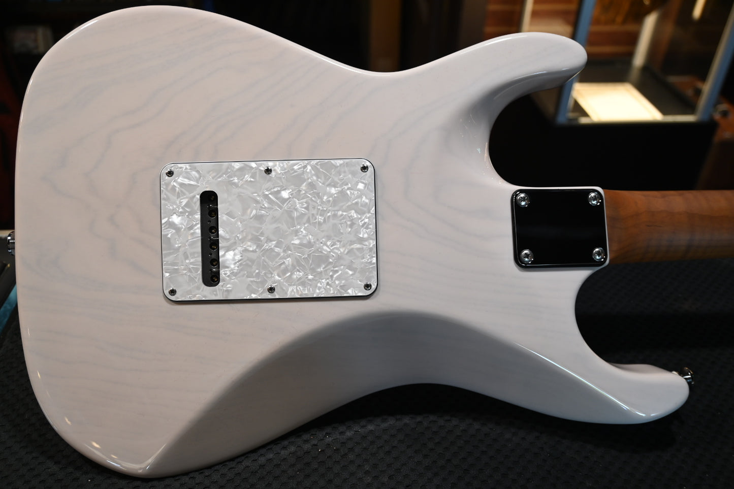 Suhr Custom Standard - Aqua Blue Burst/Trans White Back Guitar #2639 - Danville Music
