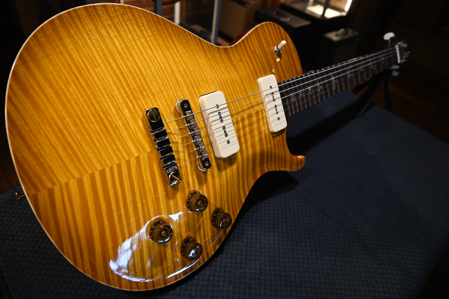 PRS Private Stock McCarty SC 594 Single-Cut Soapbar P90s Brazilian Rosewood Neck - Vintage McCarty Burst Guitar #10497 - Danville Music
