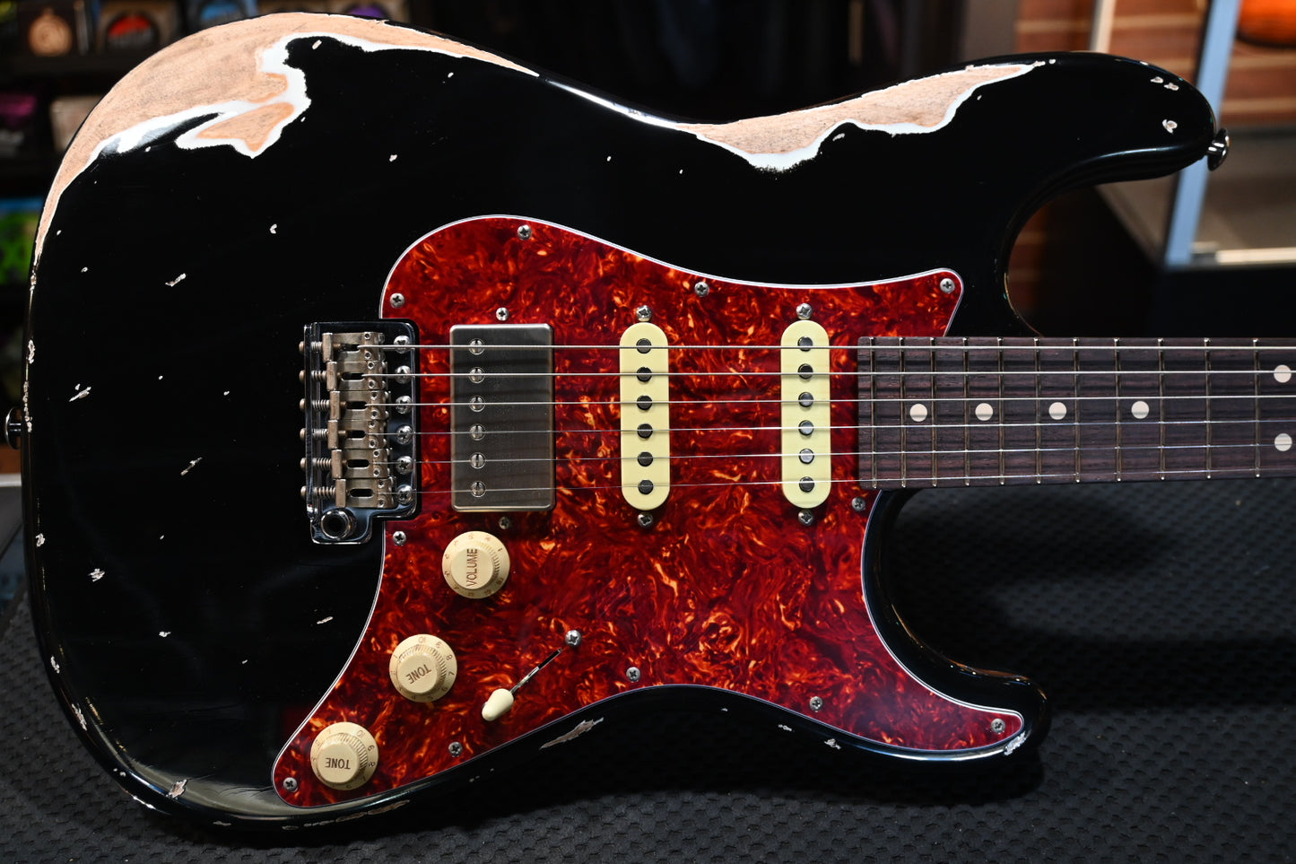 Suhr Custom Classic S Antique - Black Guitar #5079 - Danville Music