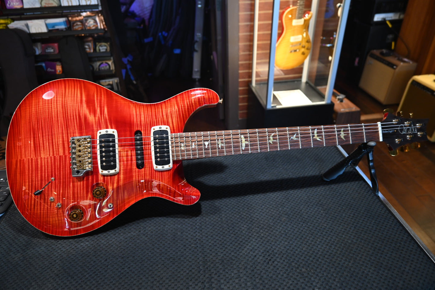 PRS Wood Library Modern Eagle V 2022 - Blood Orange Guitar #8574 PRE-OWNED - Danville Music
