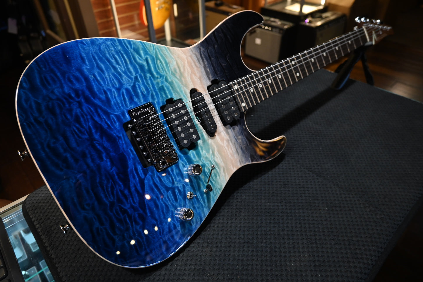 Tom Anderson Angel - Ocean Storm Double Wipeout Guitar #923P - Danville Music