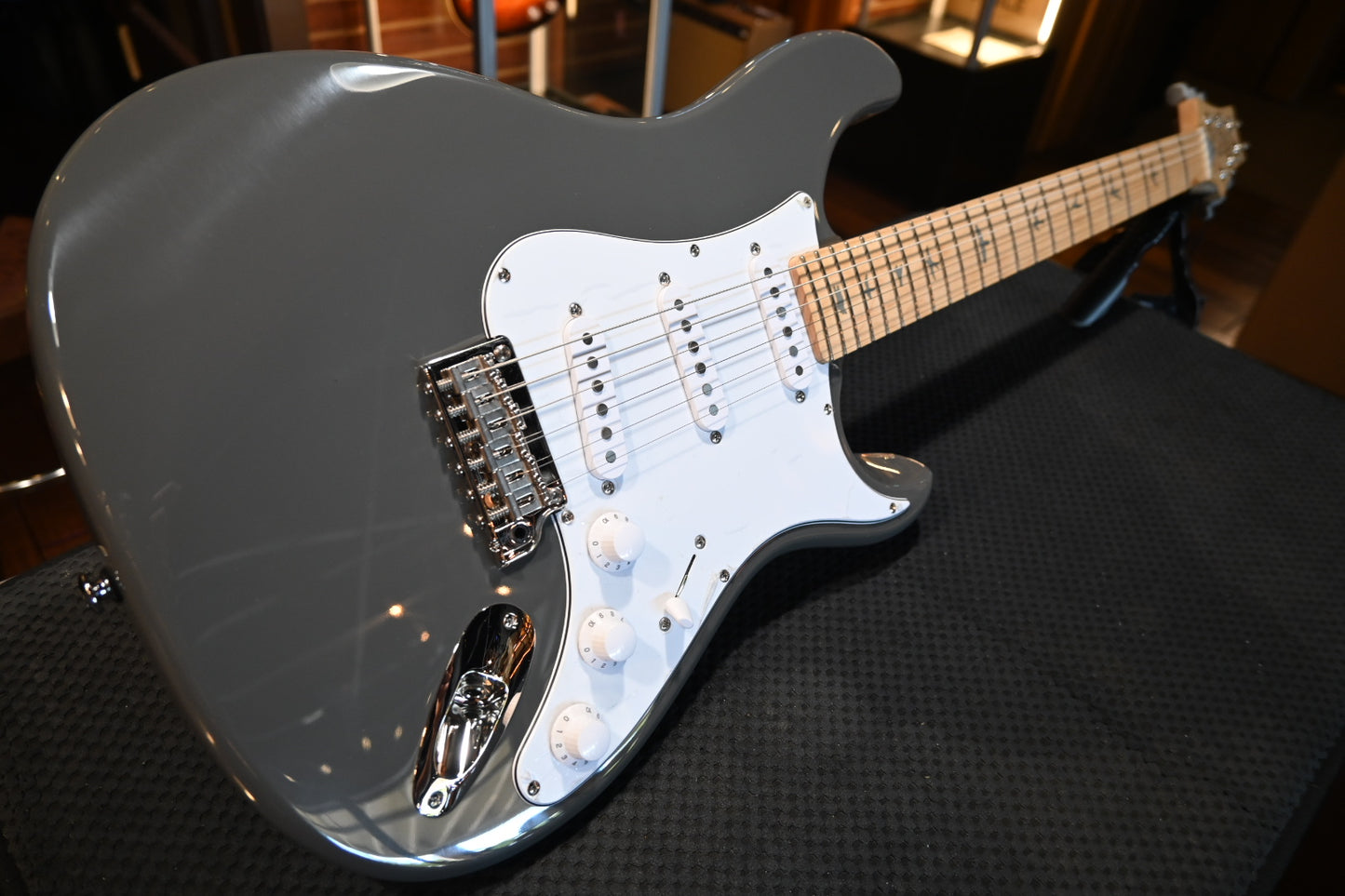 PRS SE Silver Sky Maple - Overland Gray Guitar #9901 - Danville Music