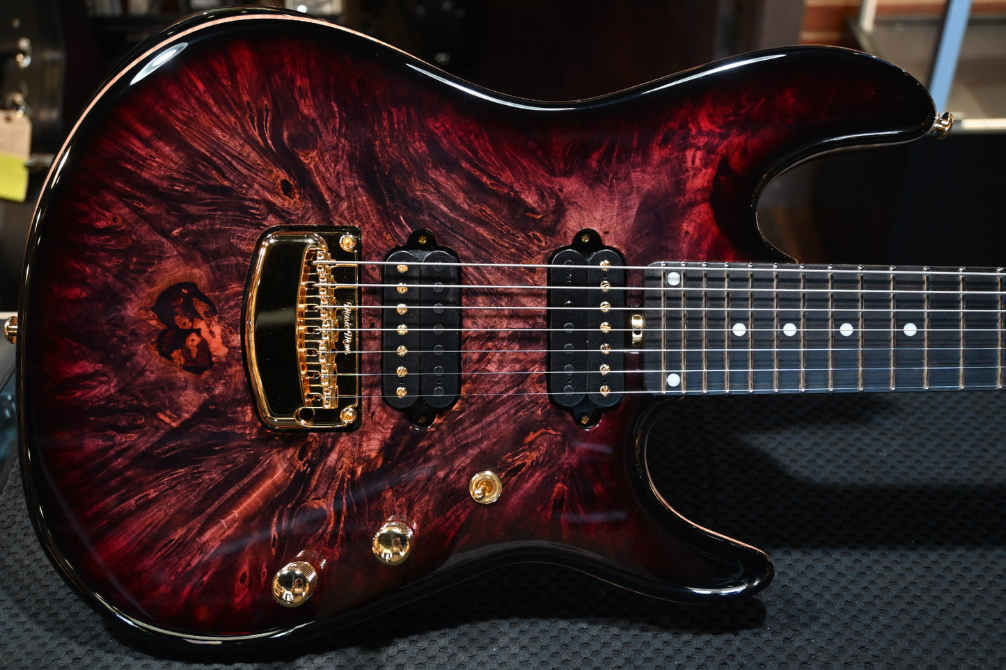 Music Man Jason Richardson 7-String Cutlass - Rorschach Red Guitar #9203 - Danville Music