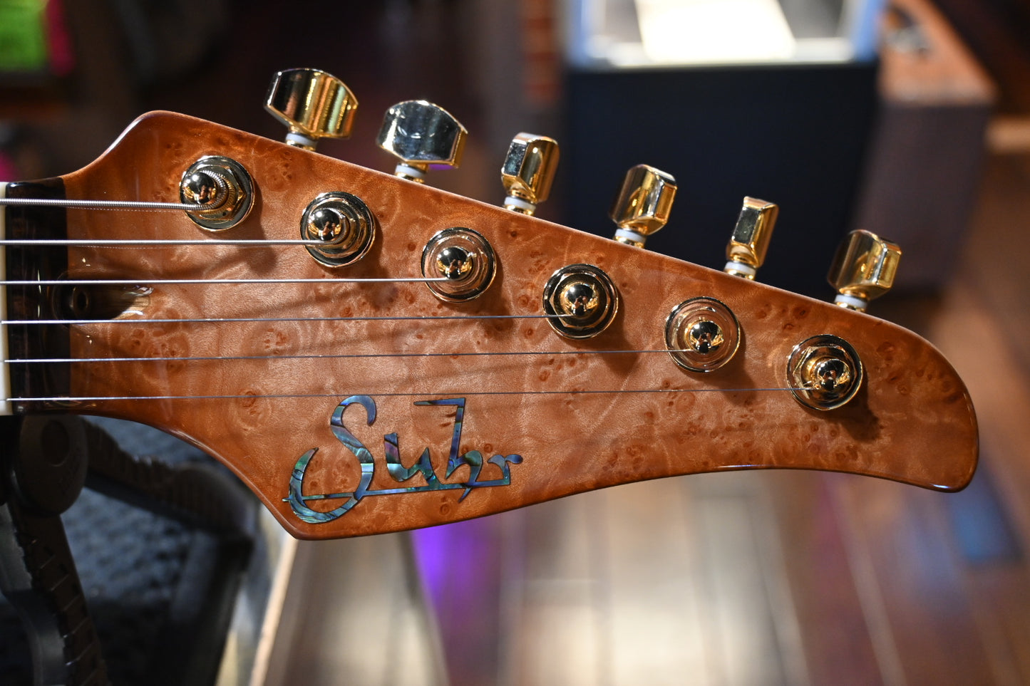 Suhr Custom Classic T Waterfall Burl - Natural Burst Guitar #3272 - Danville Music