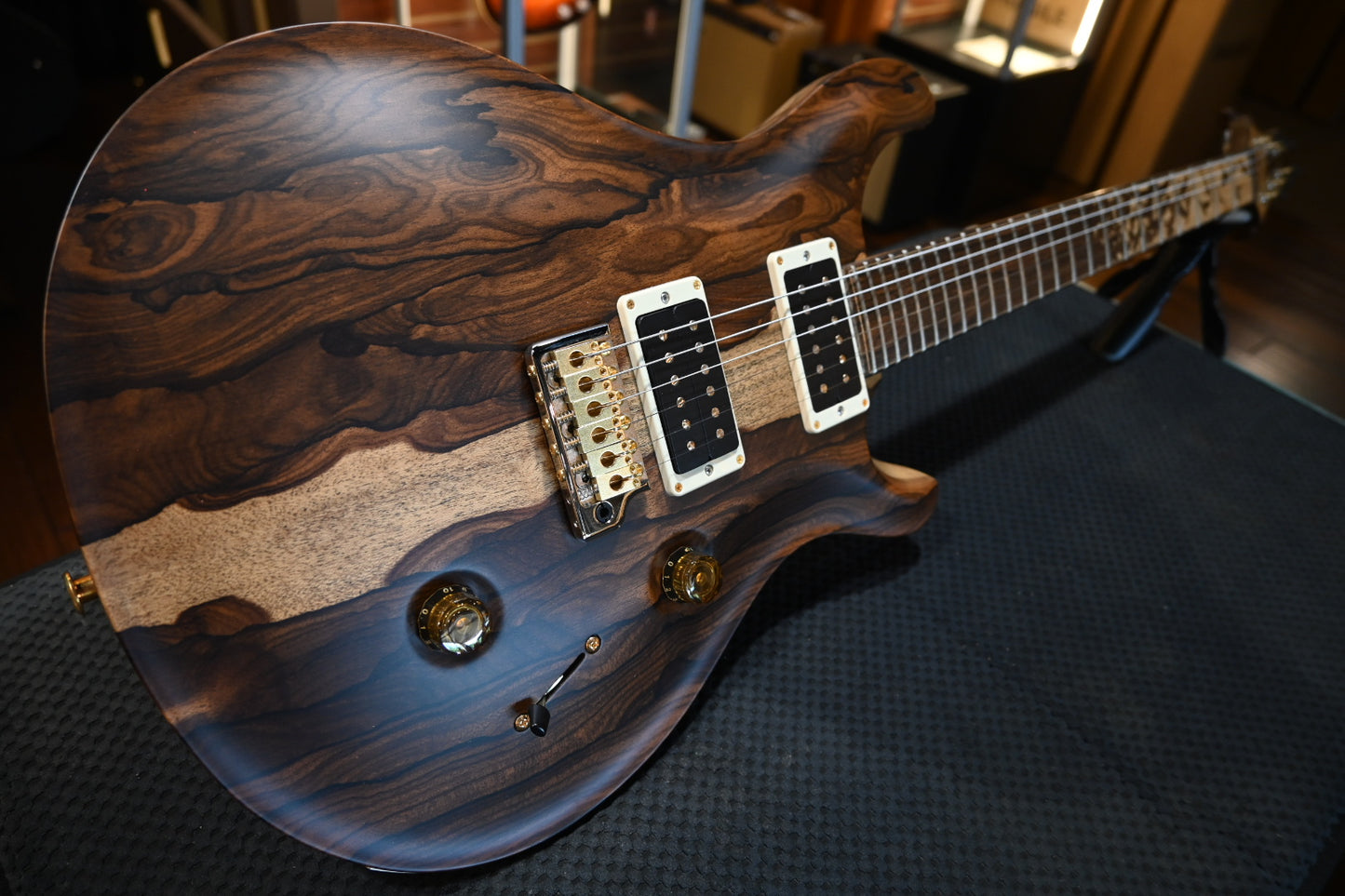 PRS Private Stock Custom 24 Ziricote Birds of a Feather Inlay - Natural Satin Guitar #9810 - Danville Music