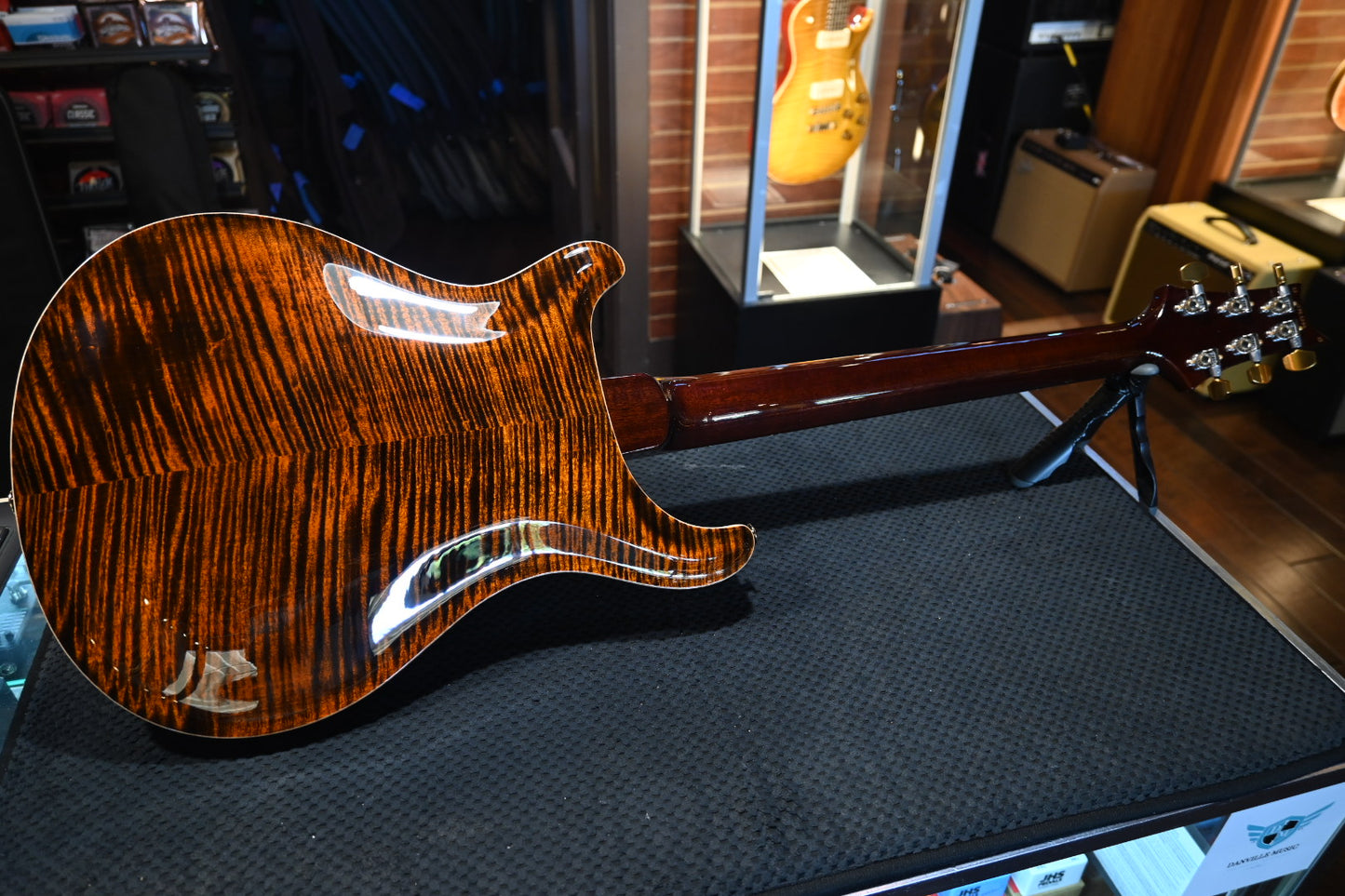 PRS Hollowbody II Piezo 10-Top - Orange Tiger Guitar #2394 - Danville Music